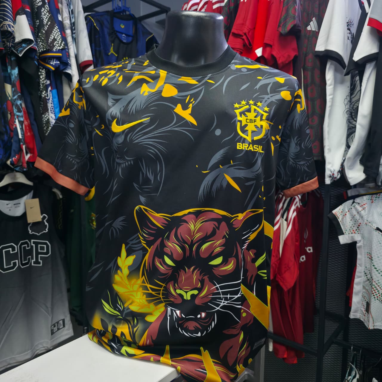The Brazil Black Jaguar Special Edition jersey.